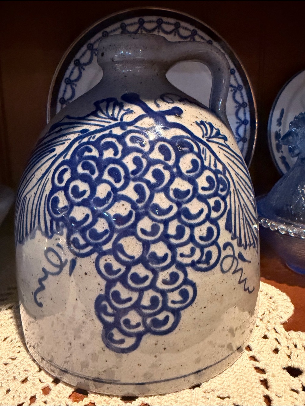 Great Bay pottery salt glazed jug